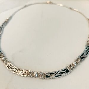 Sterling Silver .925 Guatemalan Mayan Tribal Quetzal Bird Necklace 19” Art